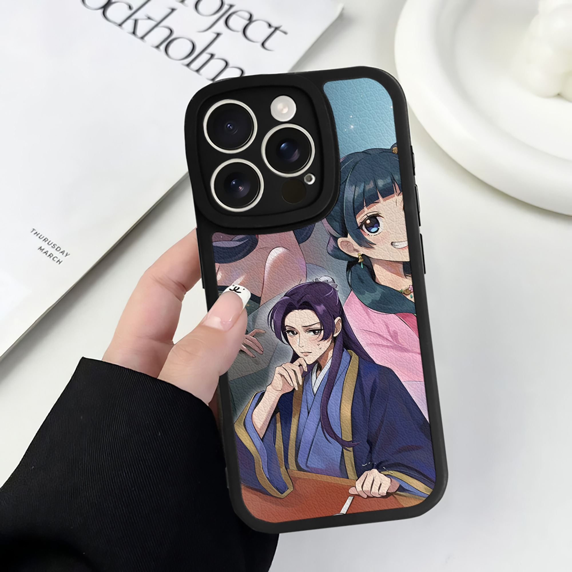 薬屋のひとりごと The Apothecary Diaries 【iPhone 16シリーズ対応】シリコンスマホケース（レザー調） 材質：シリコン